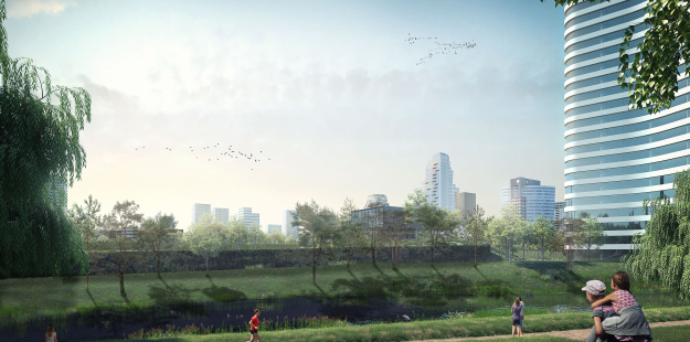 Zuidasdok artist-impression-Noordelijke-tunnel-A10-thv-Beatrixpark